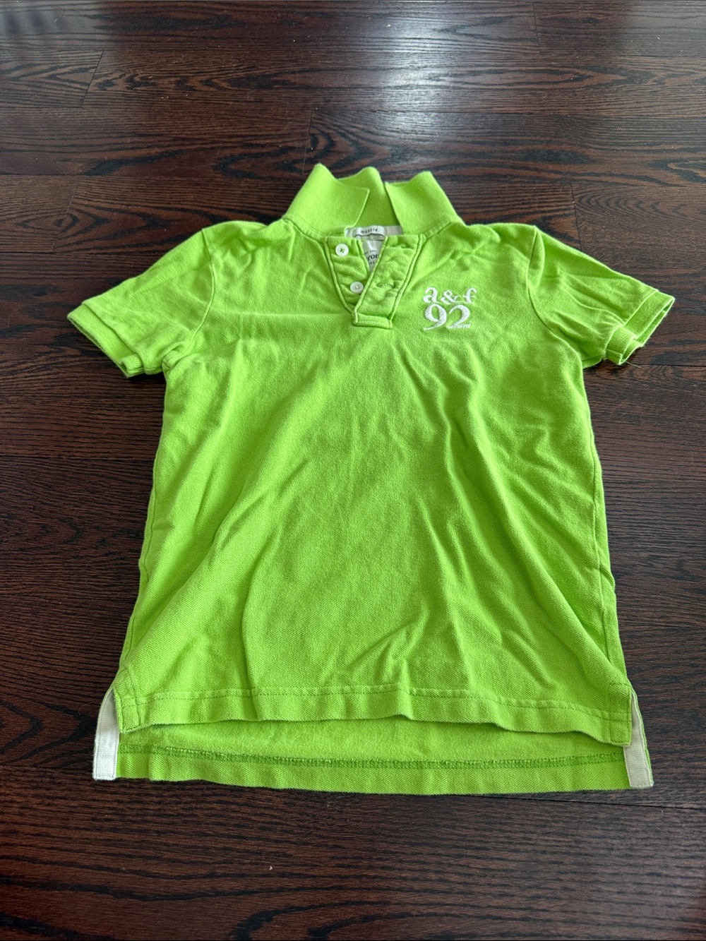 Abercrombie & Fitch Neon Green Kids Polo
